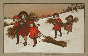 Images Dated 2nd April 2008: Children gathering firewood by Ethel Parkinson
