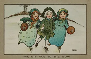Images Dated 2nd April 2008: Children Ice Skating by Florence Hardy