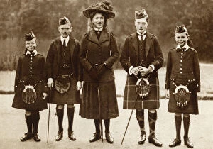 Balmoral Gallery: Five of the children of King George V