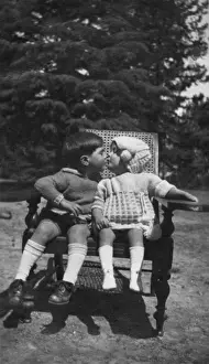 Embrace Prints: Children kissing