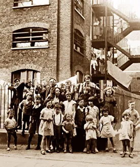 Scheme Collection: Children on a London housing scheme - probably 1920s