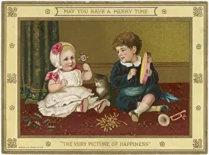 Rattle Prints: Two Children Make Music