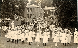 Maypole Gallery: Children Maypole Dancers at Clarence Hall, Crickhowell