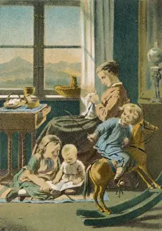 Nurseries Prints: Children / Nursery C1870