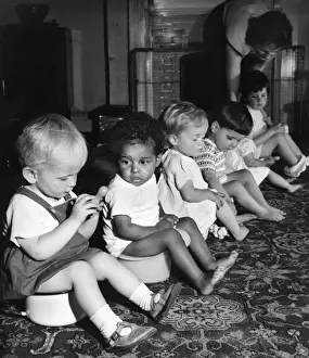 Children at a nursery school, Balham, SW London