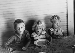 Children of Olaf Fugelberg waiting for dinner. Williams Coun