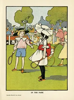 Racquets Prints: Children / Park C1908