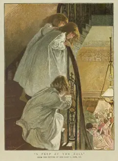 Children Peep at Party