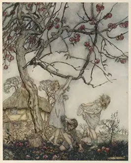Children Pick Apples
