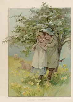 C1890 Prints: Children Piping C1890