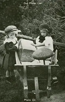 Pretending Prints: Children play with pretend Motor Car