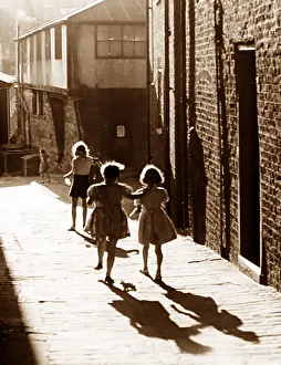 Children playing in the 1930s