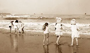 Children playing on beach