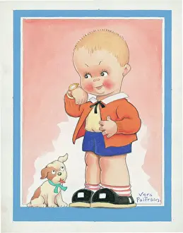 Children playing - domestic settings - humorous card