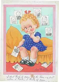 Children playing - domestic settings - humorous card