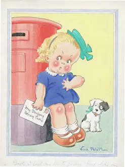 Children playing - domestic settings - humorous card