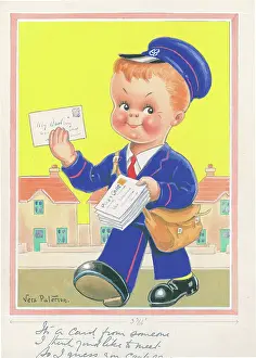 Children playing - domestic settings - humorous card