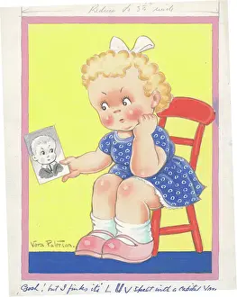 Children playing - domestic settings - humorous card