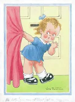 Children playing - domestic settings - humorous card