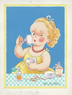 Children playing - domestic settings - humorous card