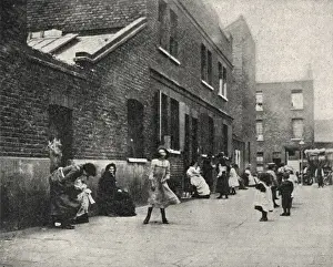 Children playing, East End of London
