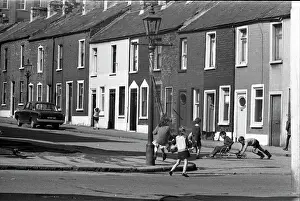 Terrace Prints: Children playing in Milton Street, Belfast, Northern Ireland