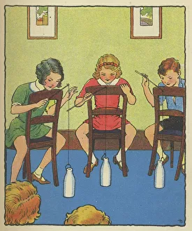 Apr22 Prints: Children playing Ringing the Bottle