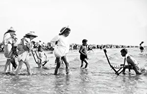 Children playing at the seaside