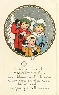 Children playing in the snow