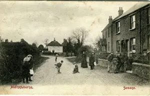 Norton Prints: Children Playing in Street, Aldingbourne, Sussex