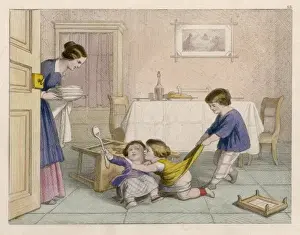 Mama Prints: Children Quarreling 1852