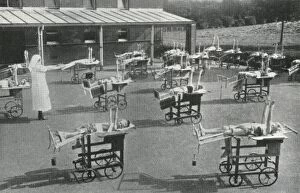 Children at Queen Marys Hospital, Carshalton, Surrey