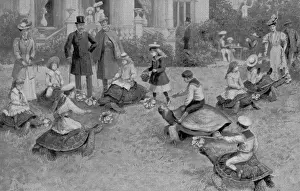 Children Racing Turtles at Hamburg Zoo, 1908