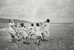Nymphs Gallery: Children from Scholfield Home, Wavertree, at Conway