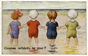 Paddling Prints: Children / Seaside / Paddle