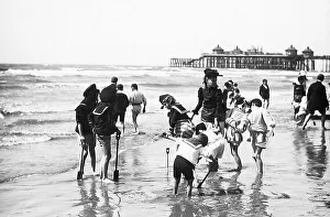 Children at the seaside Victorian period