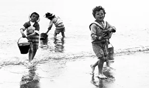 Children at the seaside Victorian period