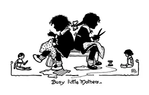 Children sewing