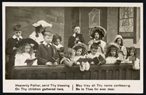 Thirteen Prints: Children Sing in Church