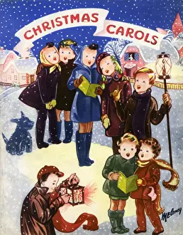 Children singing Christmas Carols
