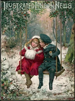 Holly Collection: Two Children Sitting on a Swing