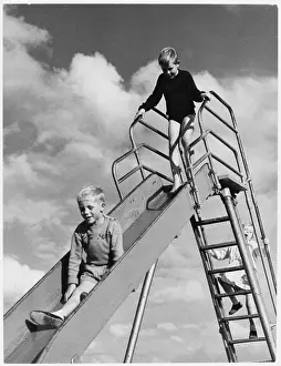 Children on a Slide