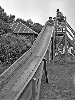 Roundabout Prints: Children on a slide at Bexhill