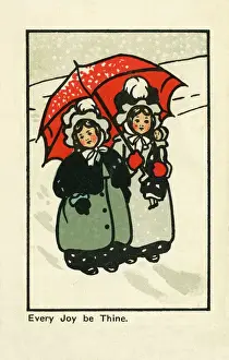Children in the snow