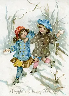 Children in the snow