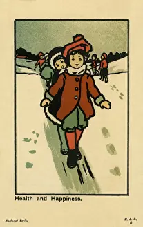 Children in the snow