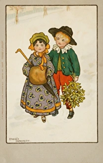 Images Dated 12th April 2008: Children in the Snow by Ethel Parkinson