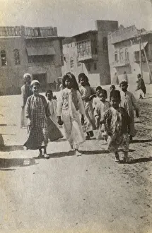Basra Prints: Children in a street, Basra, Iraq