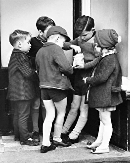 Neat Collection: Children with sweets on a Balham street, SW London
