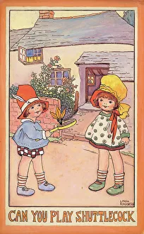 Edgerton Prints: Children in watercolour